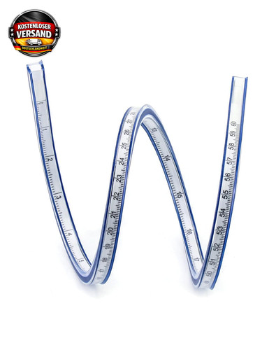 Kurvenlineal 60cm biegsam für - kurvenlineal,