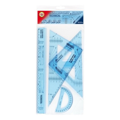 Geometrie set teilig - set, 4-teilig