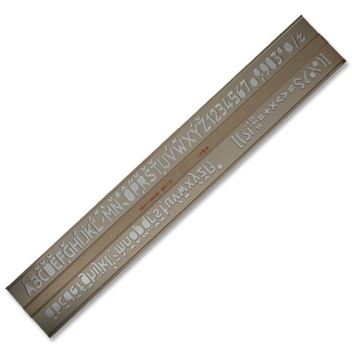 Schriftschablone mm - schriftschablone,