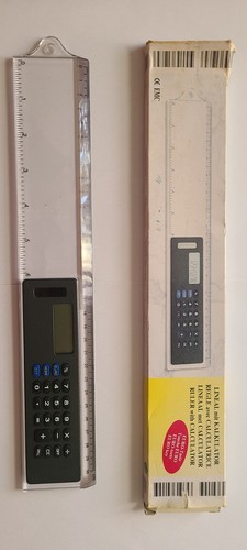 Pvc lineal mit - lineal, kalkulator