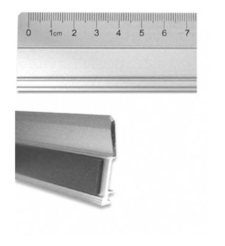 Schneidelineal aluminium 50cm - aluminium,