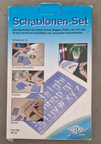 Wedo schriftschablonen 4er - wedo®,