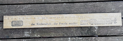 Vintage holz lineal buche - holz-lineal,