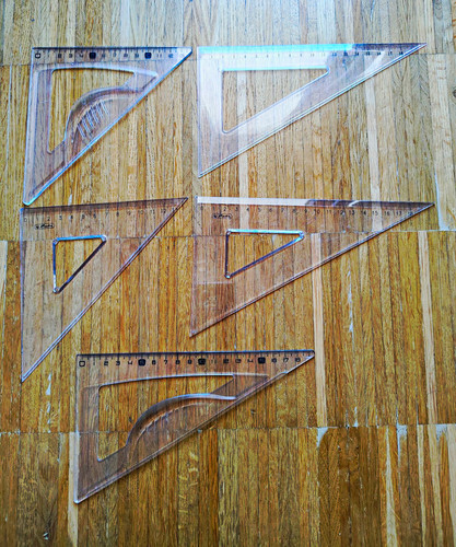 Zeichendreieck set - zeichendreieck, 5-er