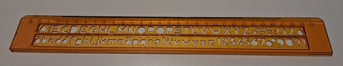 Schriftschablone mm - schriftschablone,