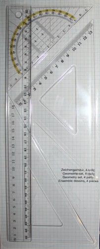Geometrie set geodreieck - set,
