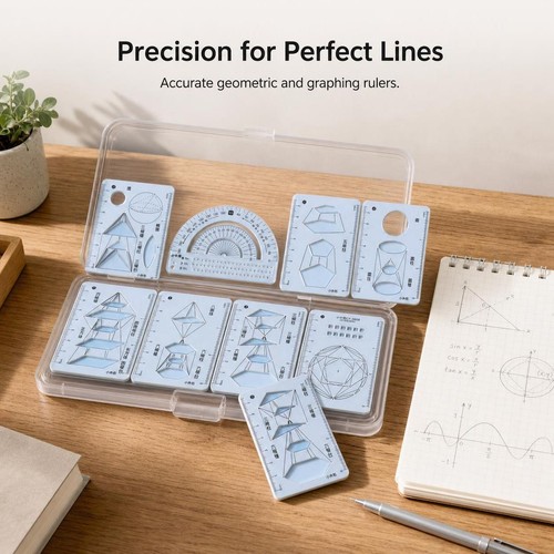Zeichen lineal set kunststoff - zeichen,